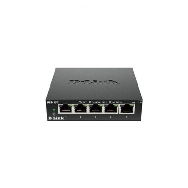 5-Port 10/100 Unmanaged Metal Desktop Switch (DES-105)