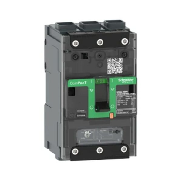 circuit breaker ComPacT NSXm B (25 kA at 415 VAC), 3P 3d, 125 A rating TMD trip unit, EverLink connectors